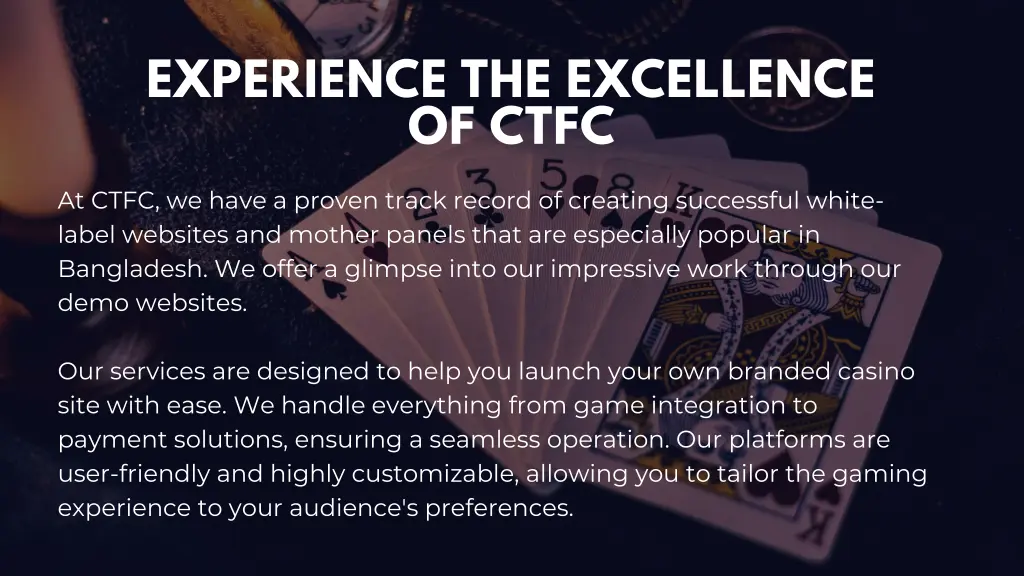 experience the excellence of ctfc