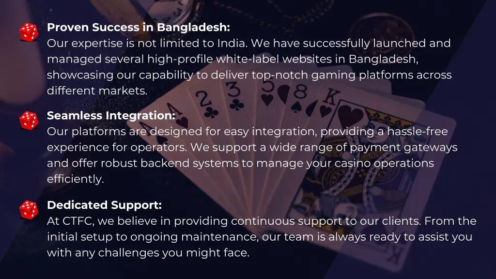 proven success in bangladesh our expertise