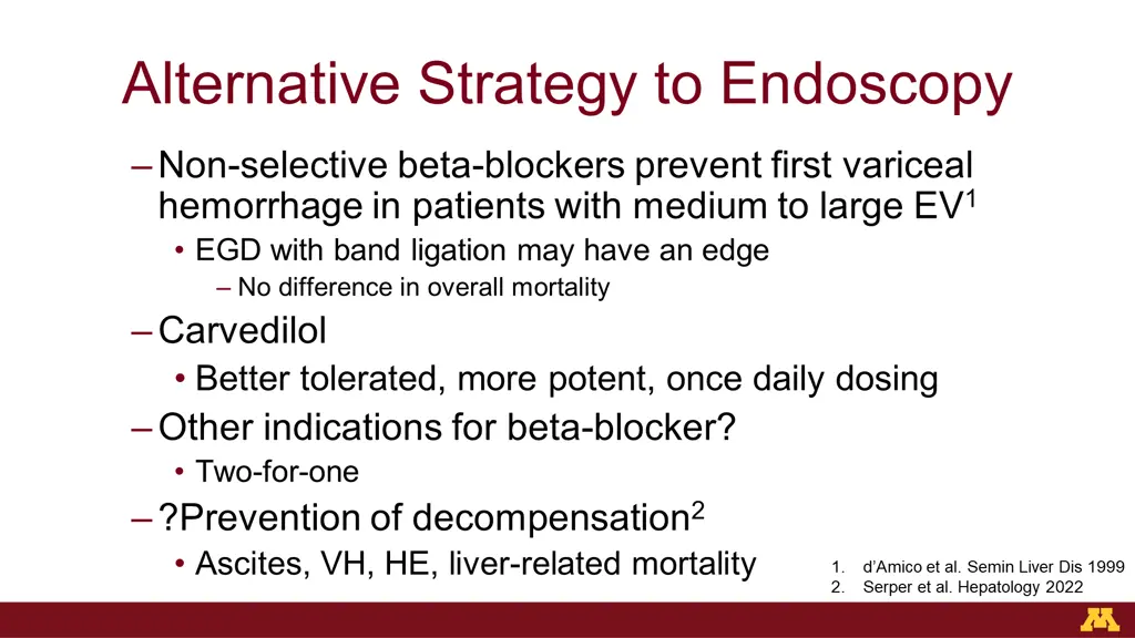 alternative strategy to endoscopy