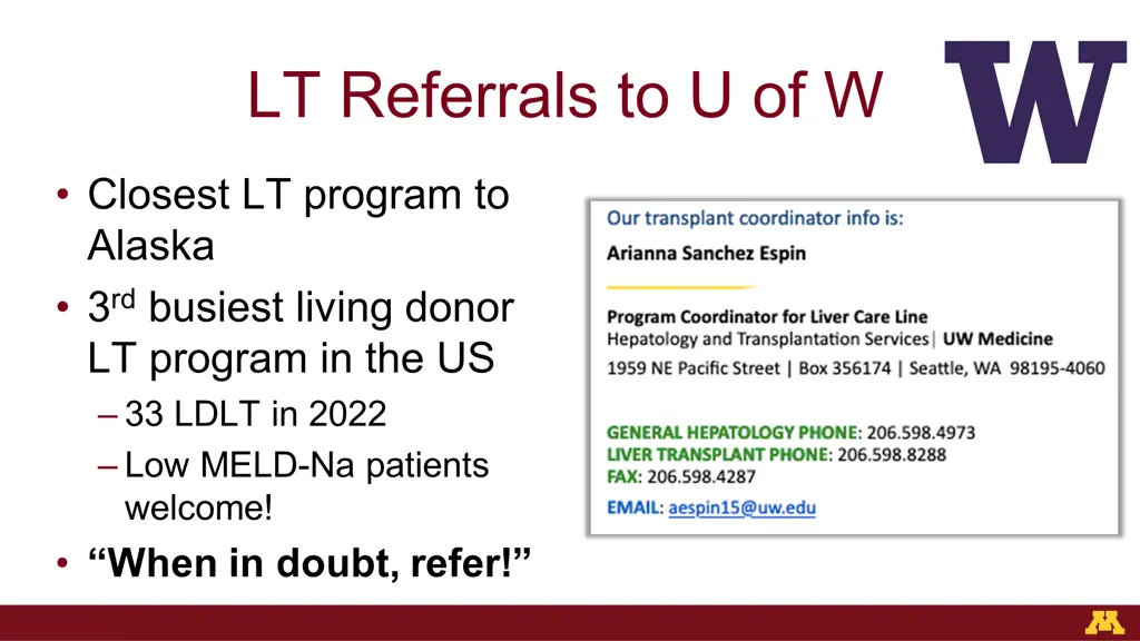 lt referrals to u of w