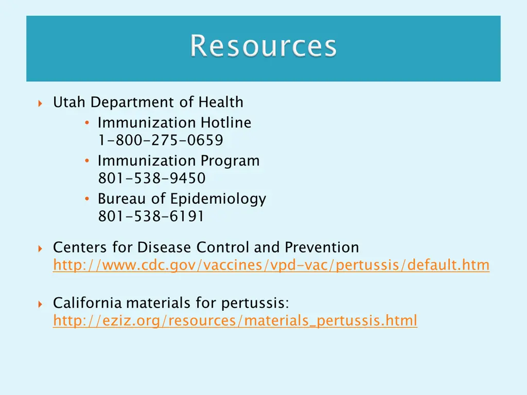 utah department of health immunization hotline