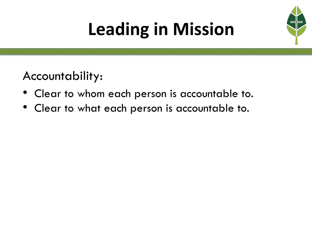 leading in mission 4