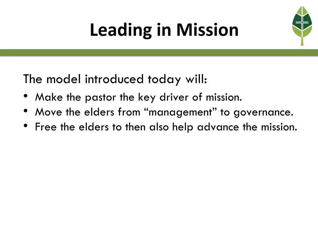 leading in mission 5