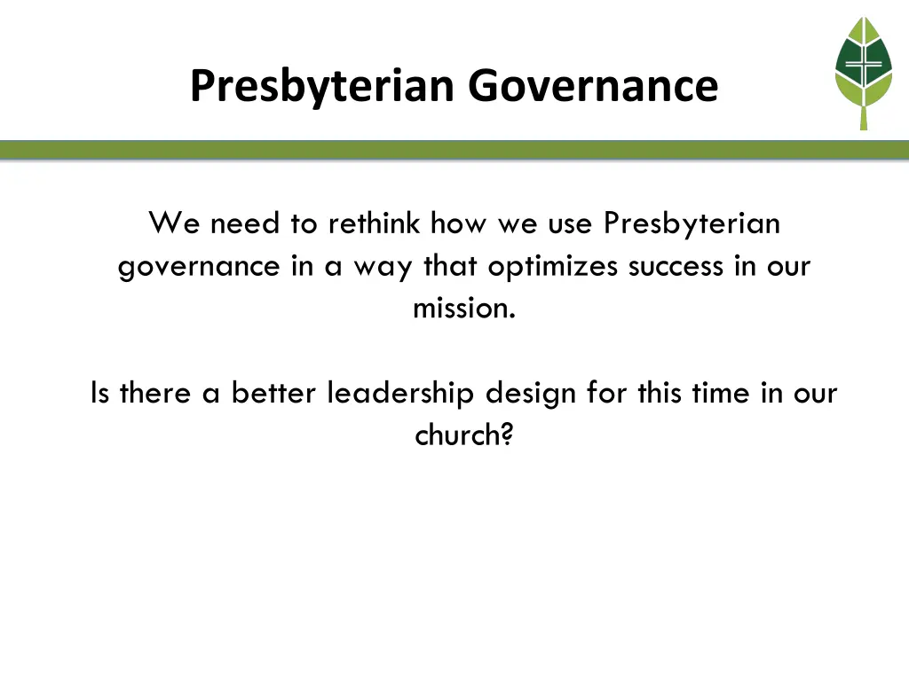 presbyterian governance