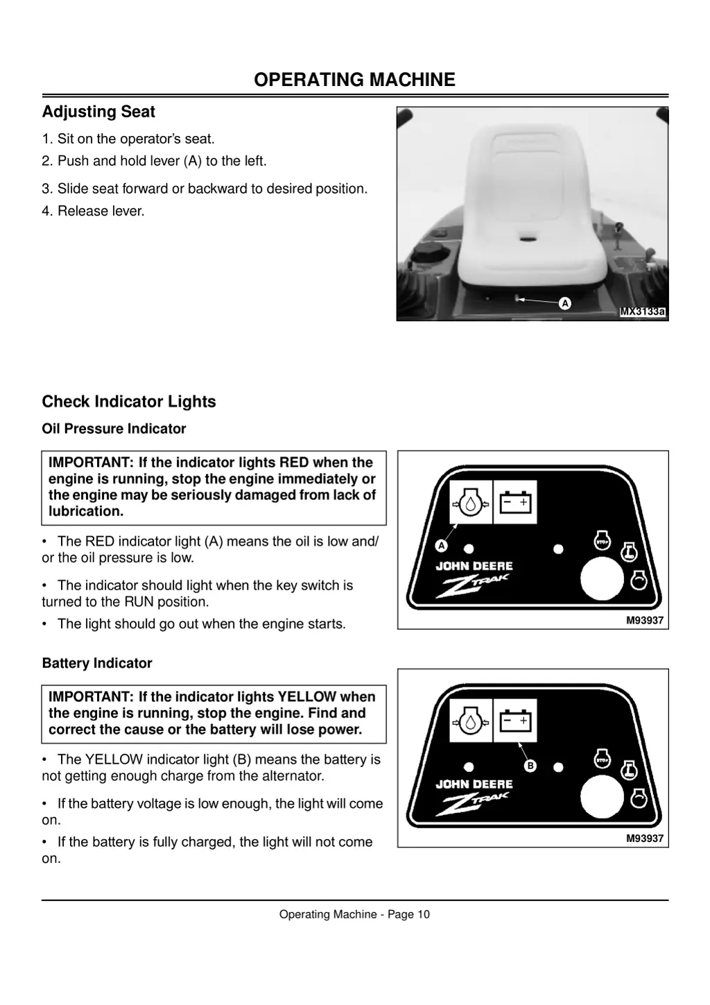 operating machine 6