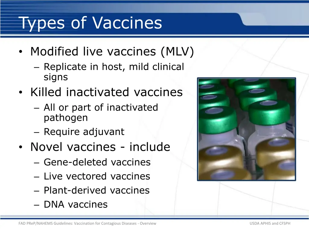 types of vaccines 1