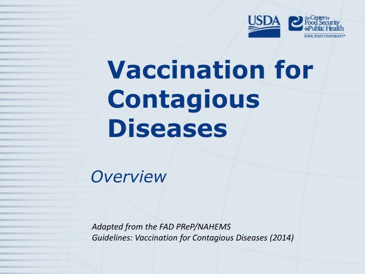 vaccination for contagious diseases