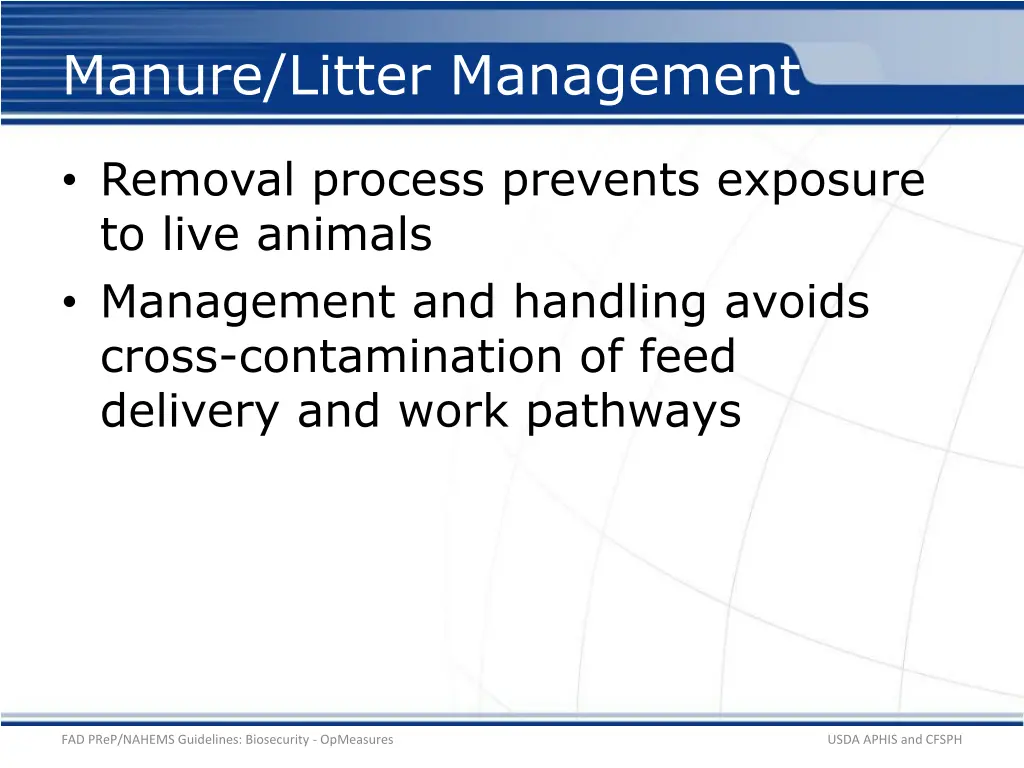 manure litter management