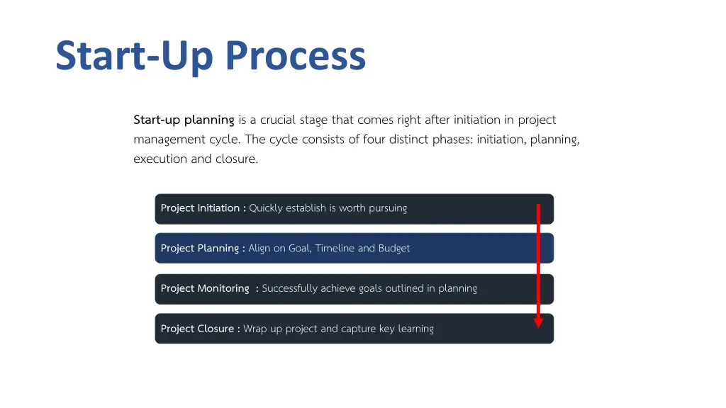 start up process