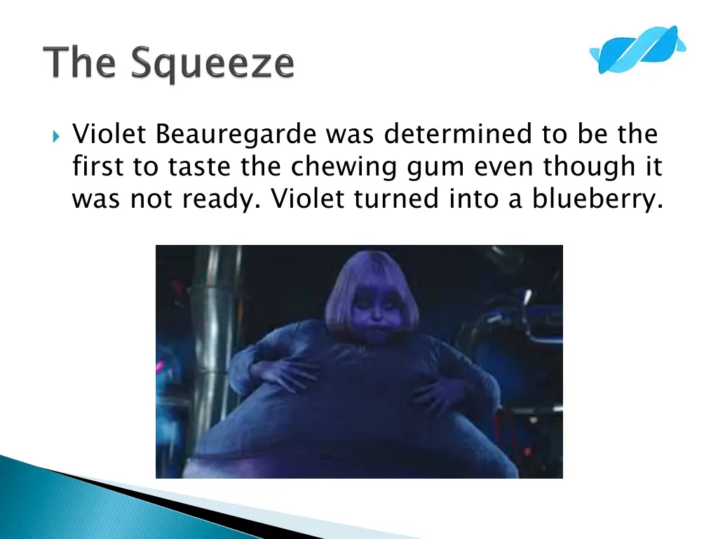 violet beauregarde was determined to be the first