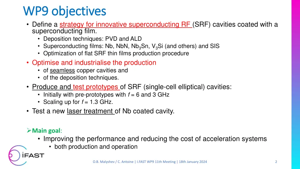 wp9 objectives wp9 objectives define a strategy