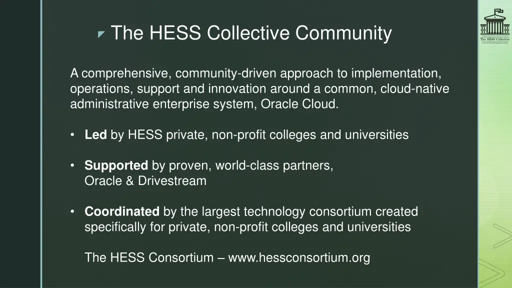 the hess collective community