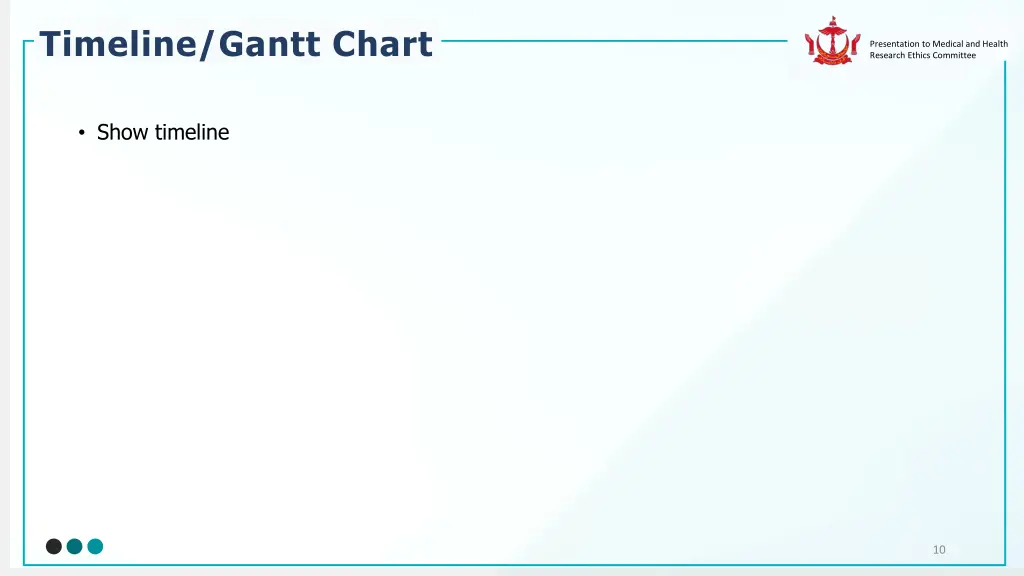 timeline gantt chart