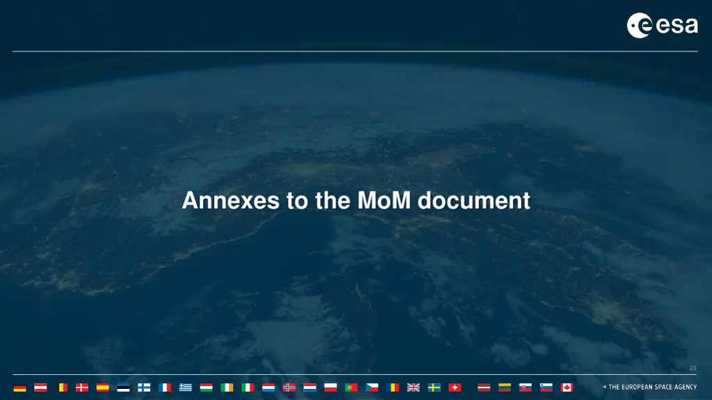 annexes to the mom document