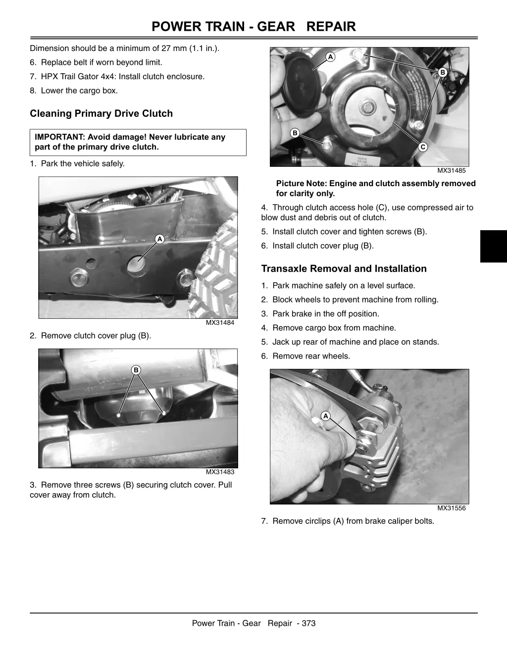 power train gear repair 2