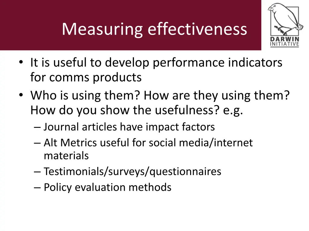measuring effectiveness