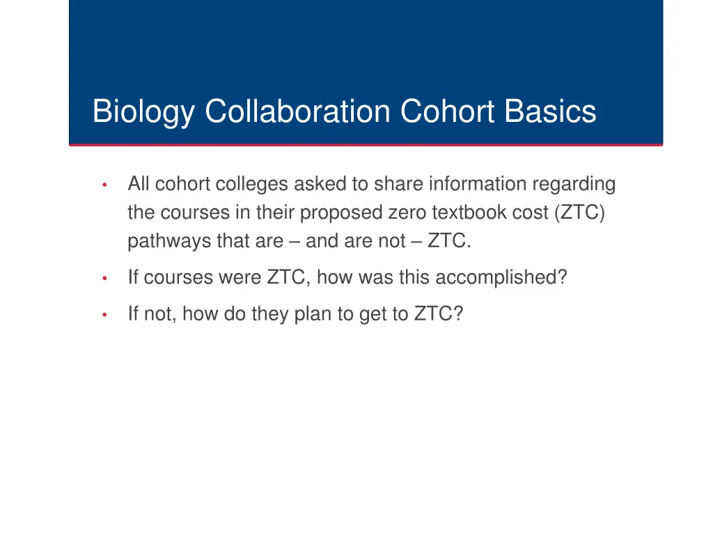 biology collaboration cohort basics