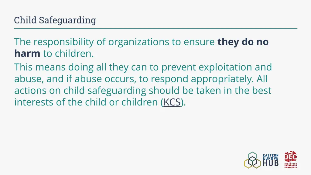 child safeguarding