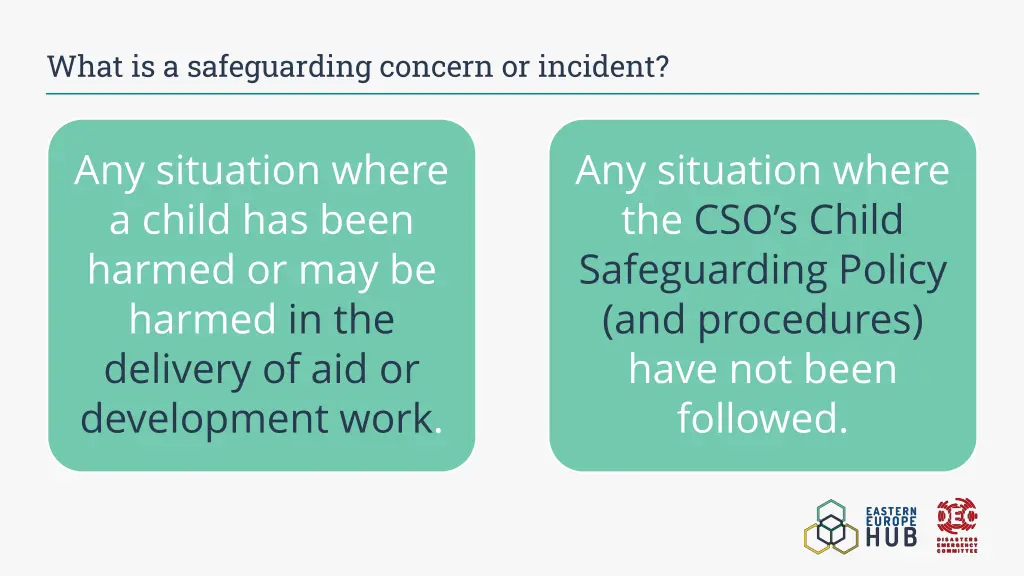 what is a safeguarding concern or incident