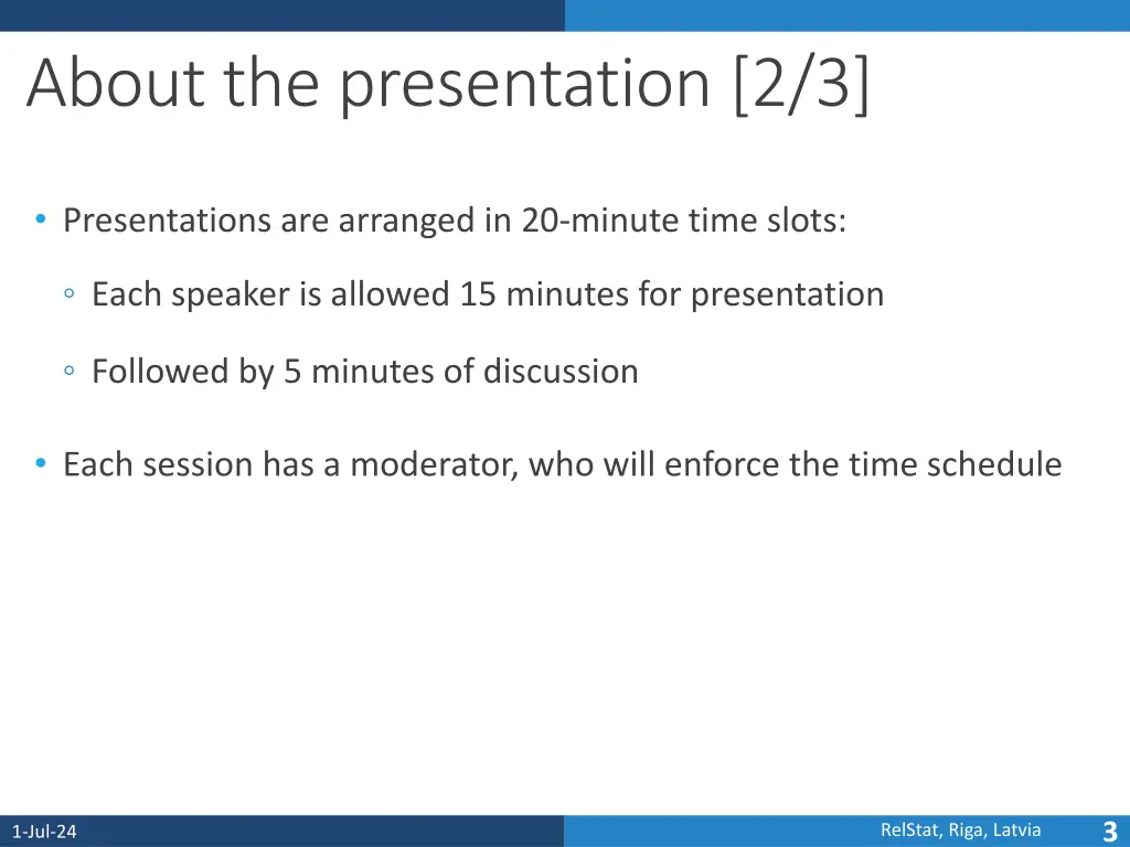 about the presentation 2 3