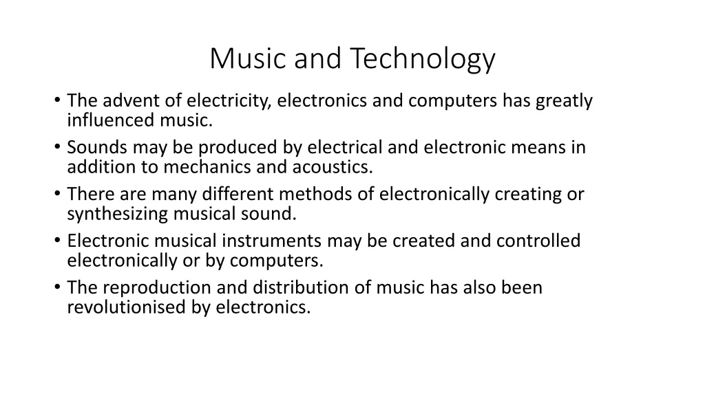music and technology