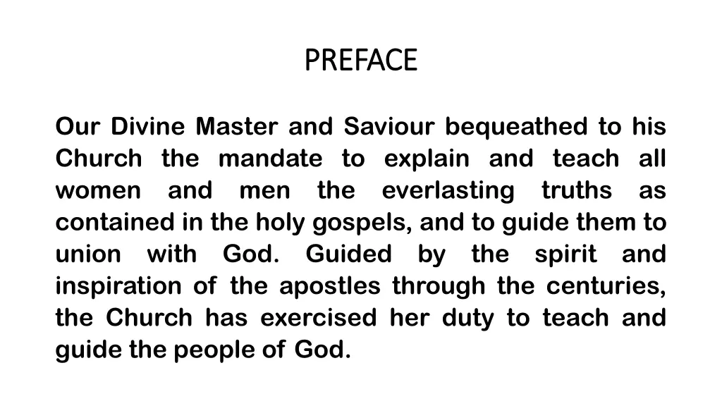 preface preface