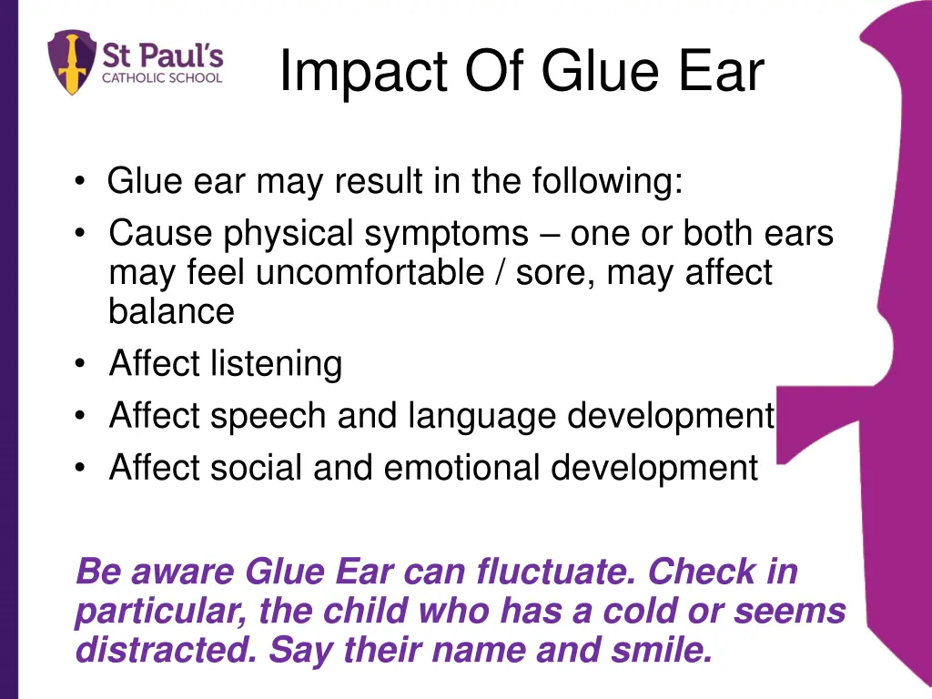 impact of glue ear