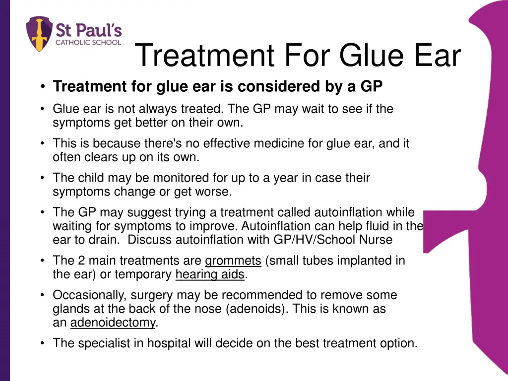 treatment for glue ear treatment for glue