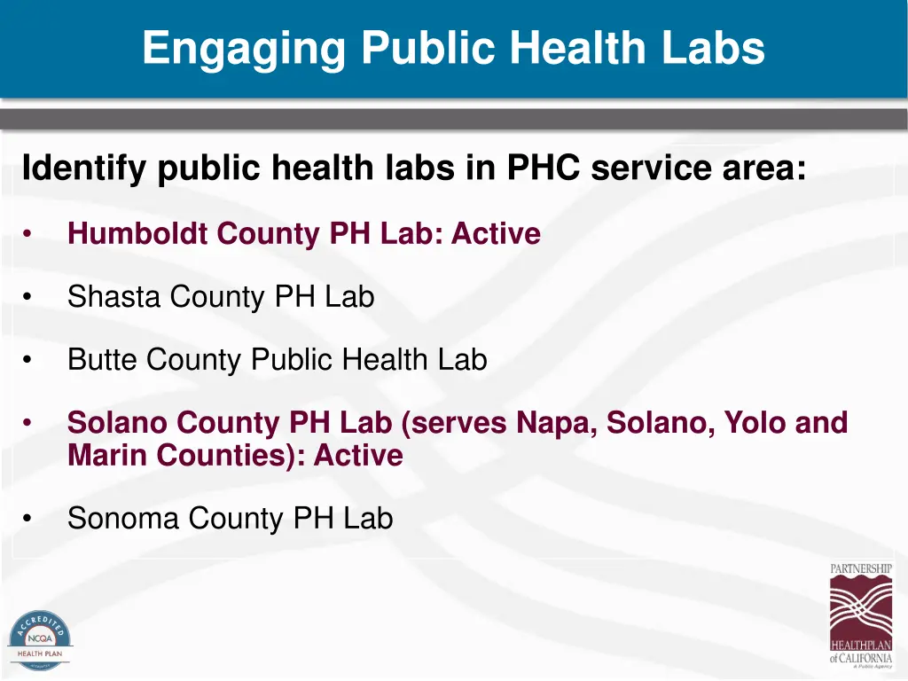 engaging public health labs