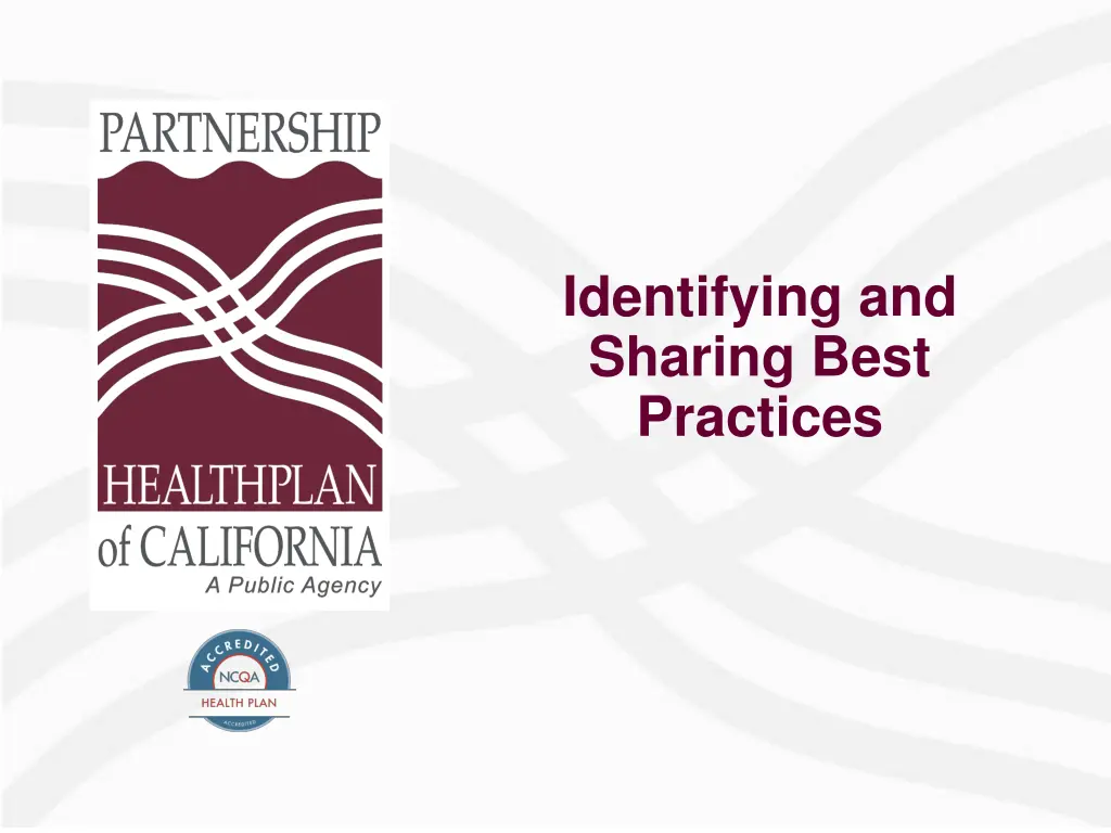 identifying and sharing best practices
