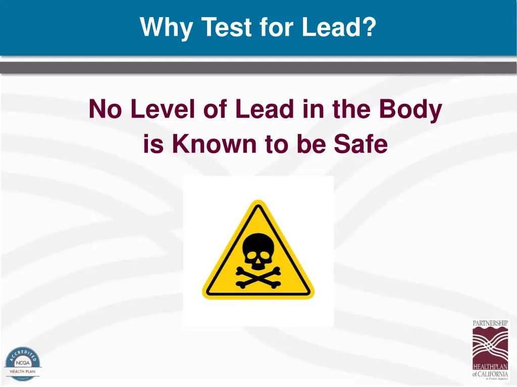 why test for lead