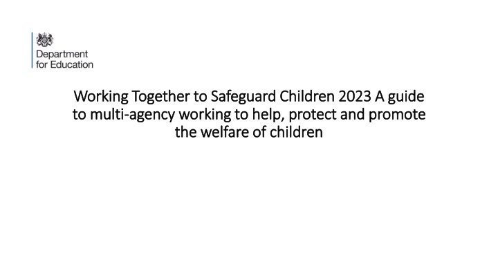 working together to safeguard children 2023