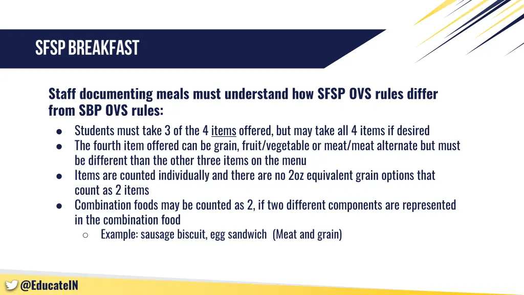 staff documenting meals must understand how sfsp