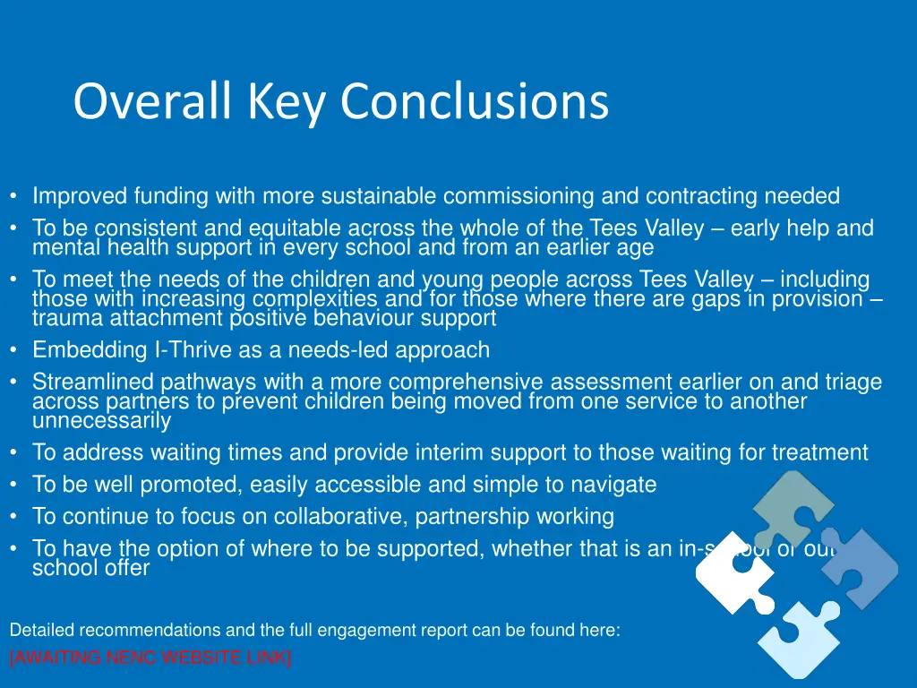 overall key conclusions