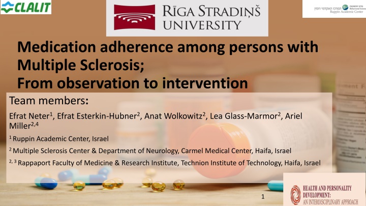 medication adherence among persons with multiple