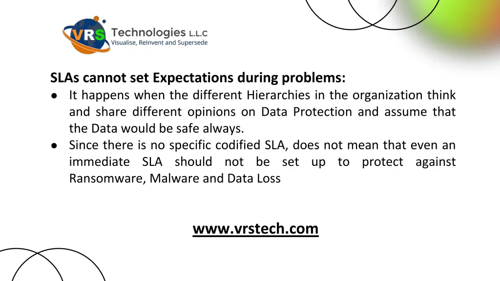 slas cannot set expectations during problems