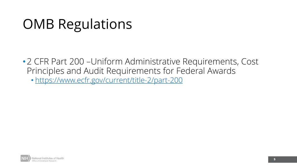 omb regulations