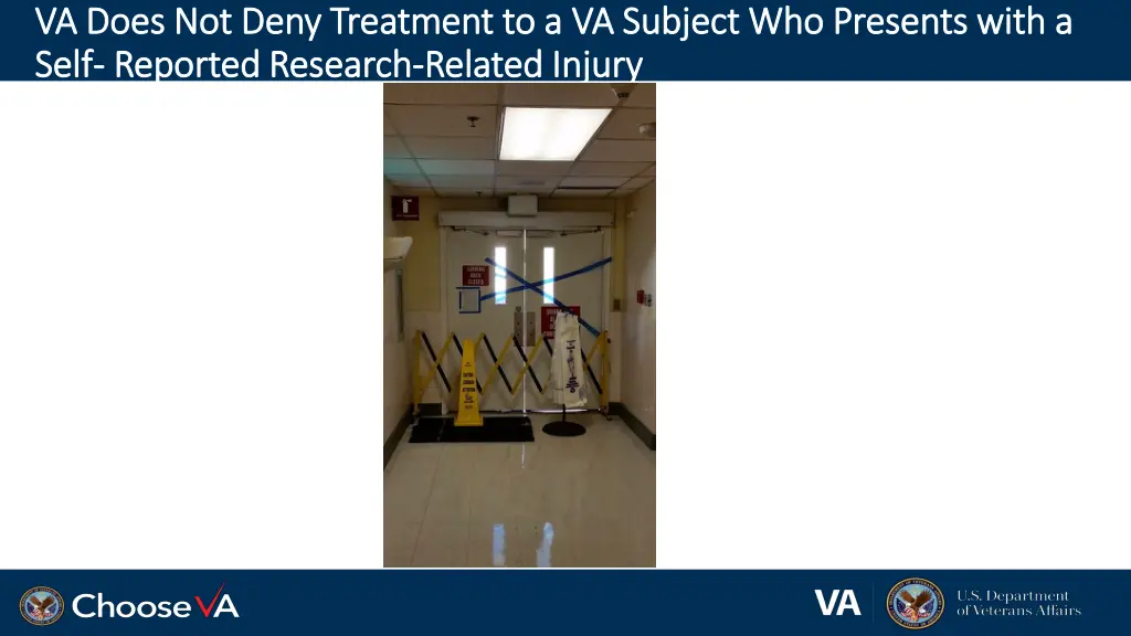 va does not deny treatment to a va subject