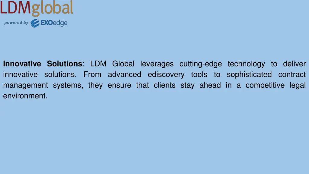 innovative solutions ldm global leverages cutting