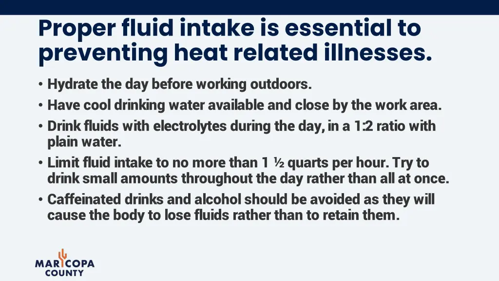 proper fluid intake is essential to preventing