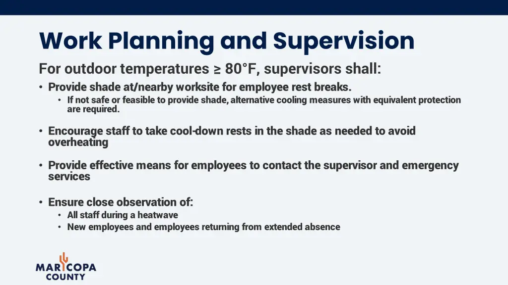 work planning and supervision for outdoor
