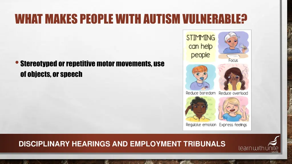 what makes people with autism vulnerable 4