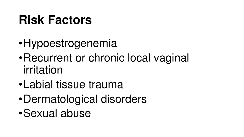 risk factors