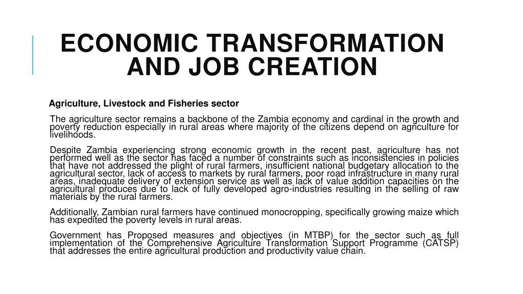 economic transformation and job creation 1