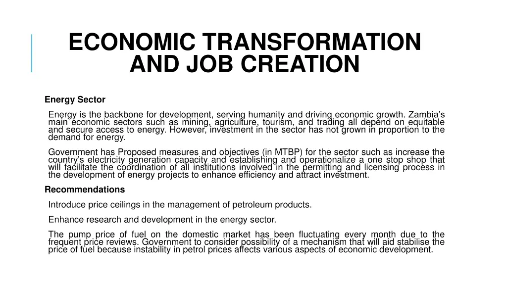 economic transformation and job creation 5