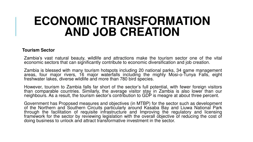 economic transformation and job creation 6