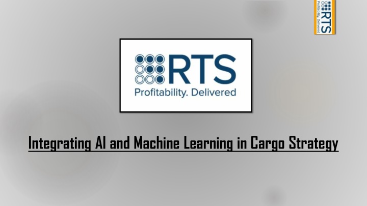 integrating ai and machine learning in cargo