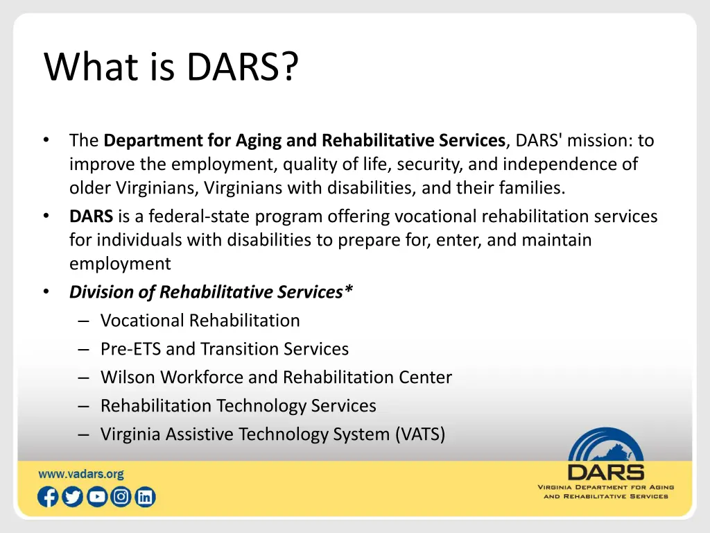 what is dars