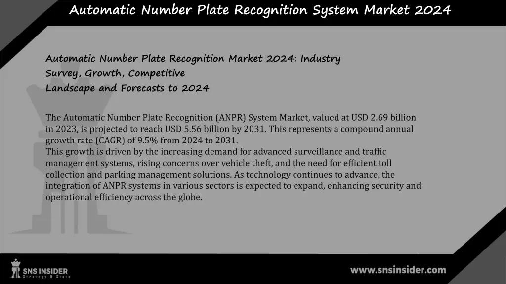 automatic number plate recognition system market