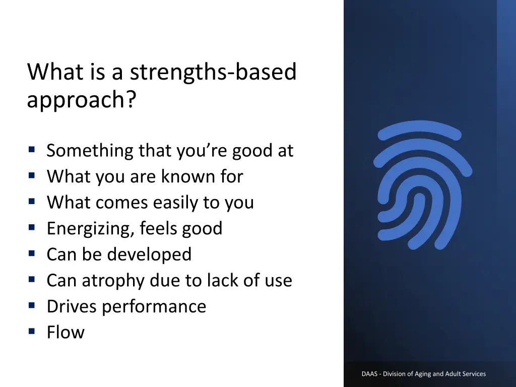 what is a strengths based approach